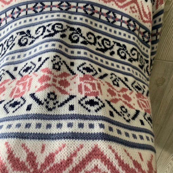 Vintage Rose Abstract Novelty Granny Sweater - Picture 4 of 5